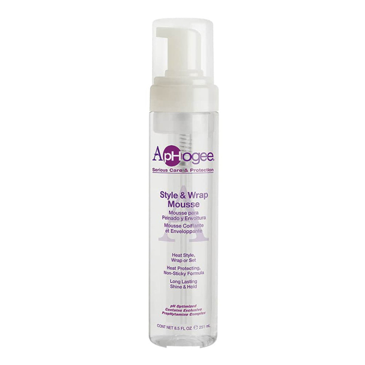 Aphogee Style & Wrap Mousse 8.5Oz