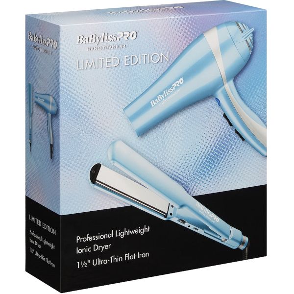 BaBylissPRO Combo 1 Curling G Iron & 2000w Dryer Nano Ti