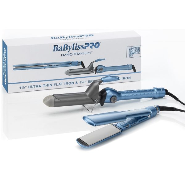 BaBylissPRO Combo Irons 1" ca” CURLING/1 1/4" Flat N