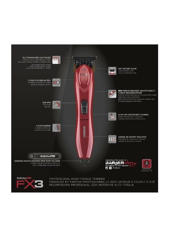 BaBylissPRO FX3 Trimmer New FXX3T
