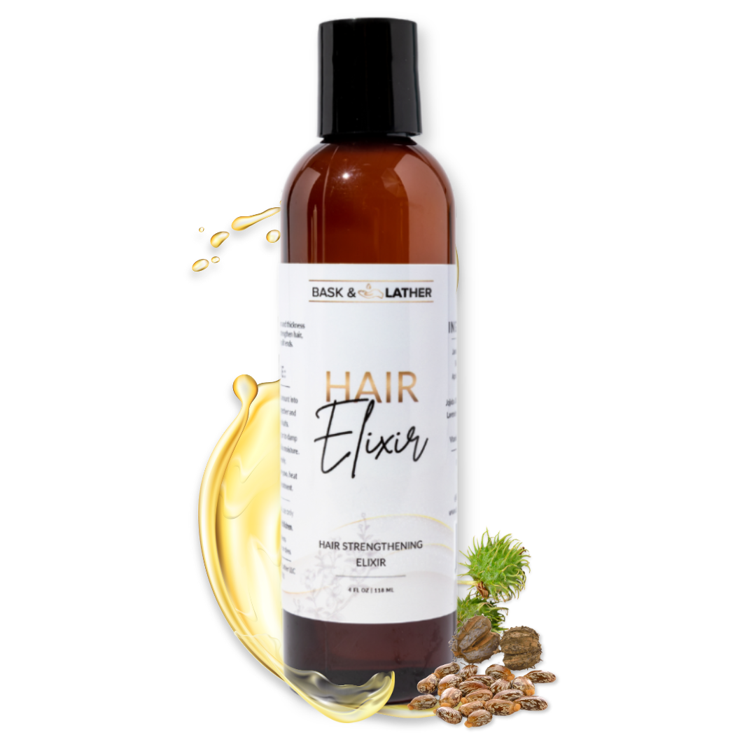 Bask&Lather Hair Elixir Oil 4Oz