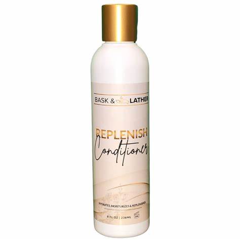 Bask&Lather Replenish Shampoo 8Oz