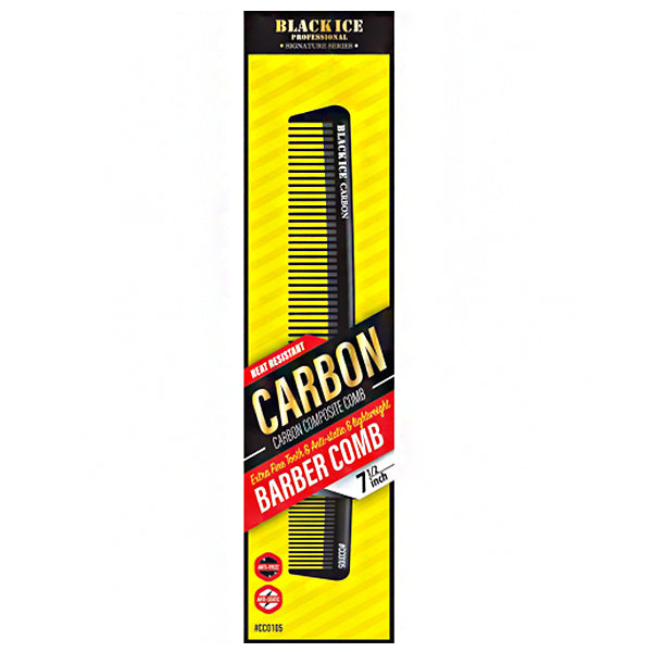 Black Ice Carbon Barber Comb