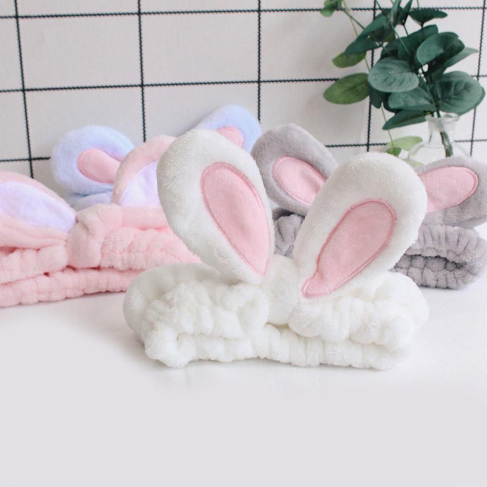 Plush Rabbit Makeup Headband