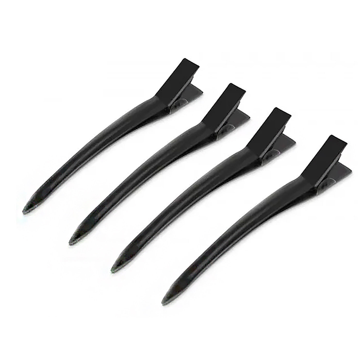 Duck Bill Clips Black 4pc
