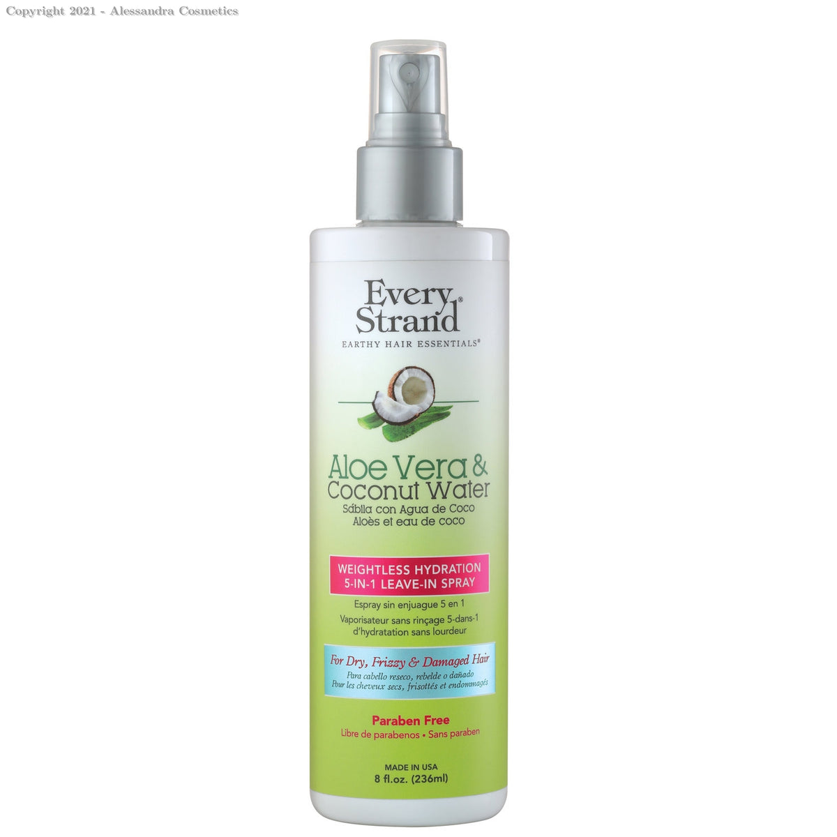 Every Strand Aloe & Coco Hydrating Leave-In Spray 8Oz