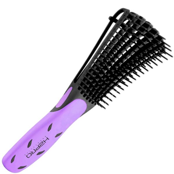 H2Pro Black With Pupple Gaff Detangle Brush
