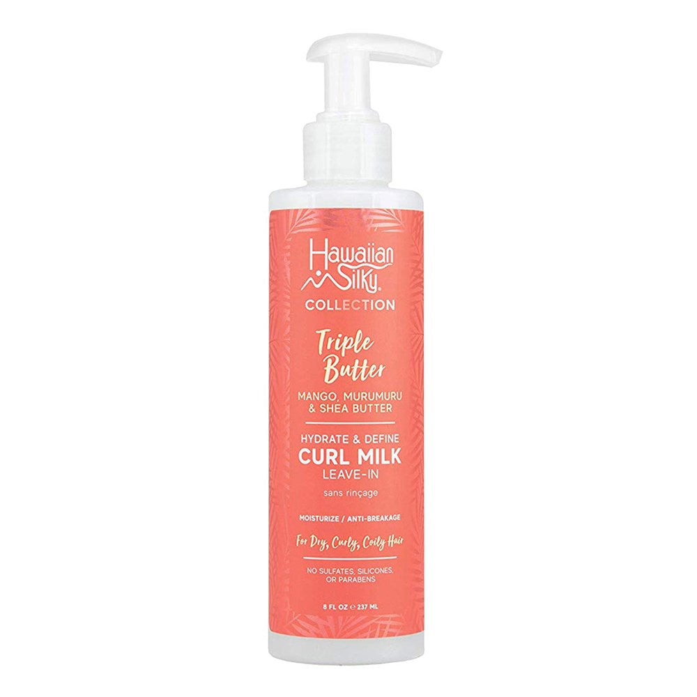 Hawaiian Silky Triple Butter Hydrate & Define Curl Milk Leave-In 8Oz