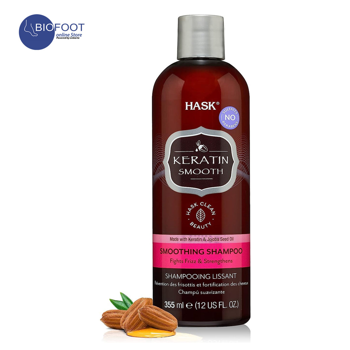 Hask Keratin Protein Oil Shampoo 12Oz