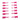 Ribbon Barrettes Hot Pink Mix
