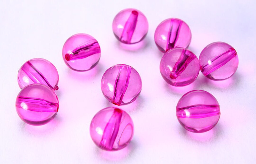 Beauty Collection Round Bead 14mm 2-Tone Pink