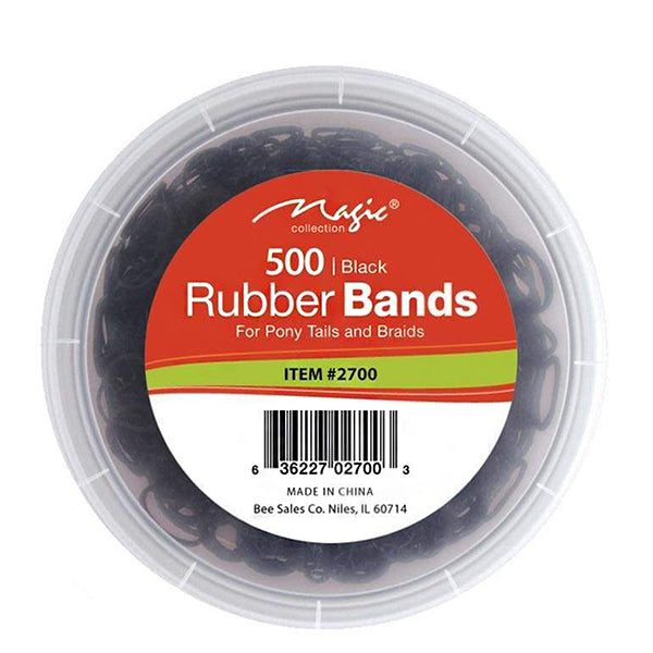 Magic Collection Rubber Band 500 Black with Jar