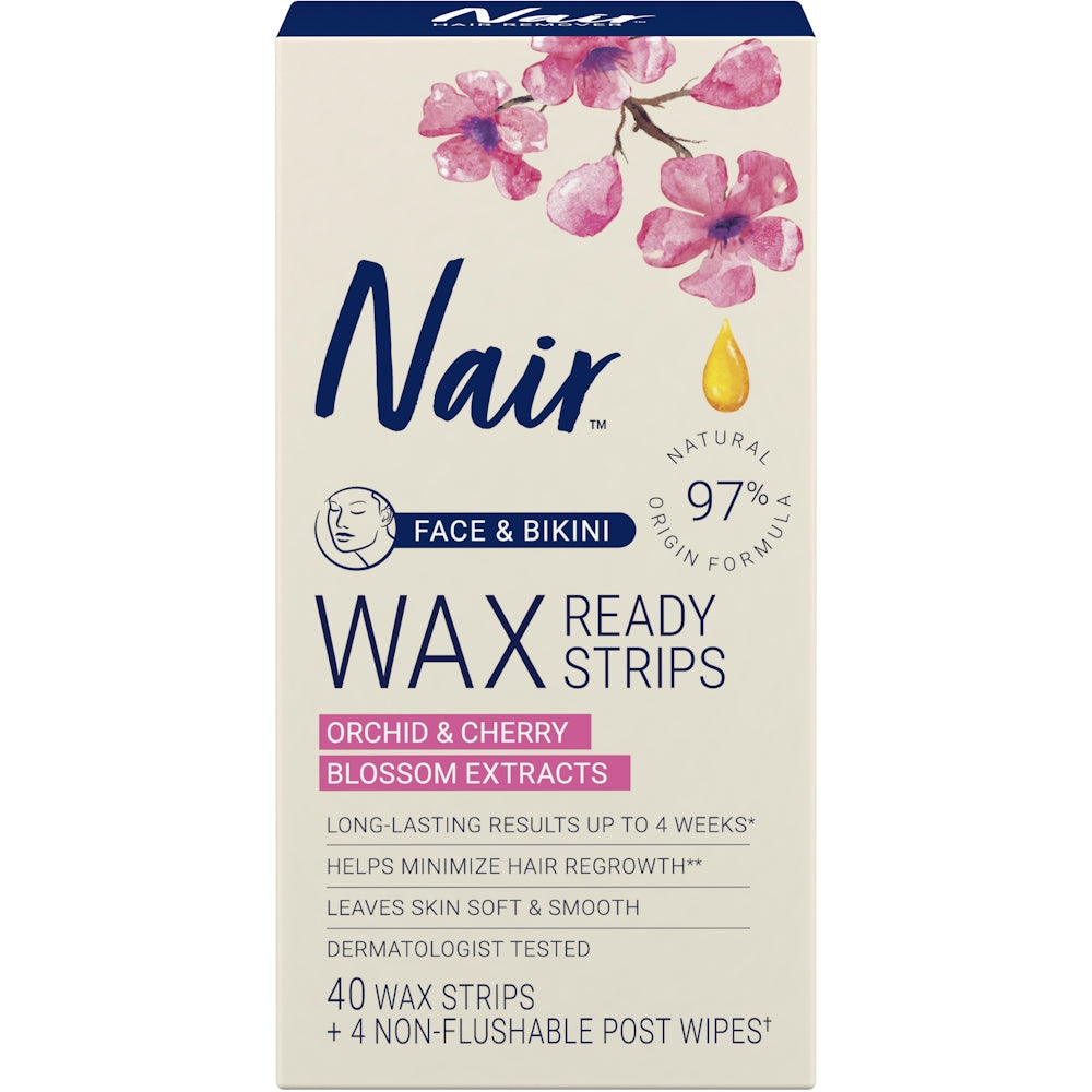 Nair Wax Ready Strips Body 40Ct
