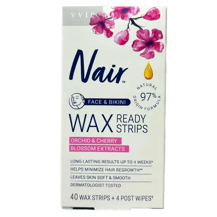 Nair Ready Strips Face Wax 40Ct