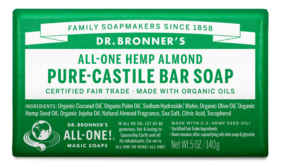 Dr Bronner Almond Bar Soap 5Oz