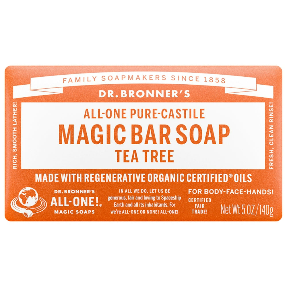 Dr Bronner Tea Tree Bar Soap 5Oz