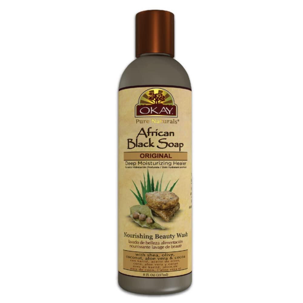 Okay Liquid Black Soap 8Oz