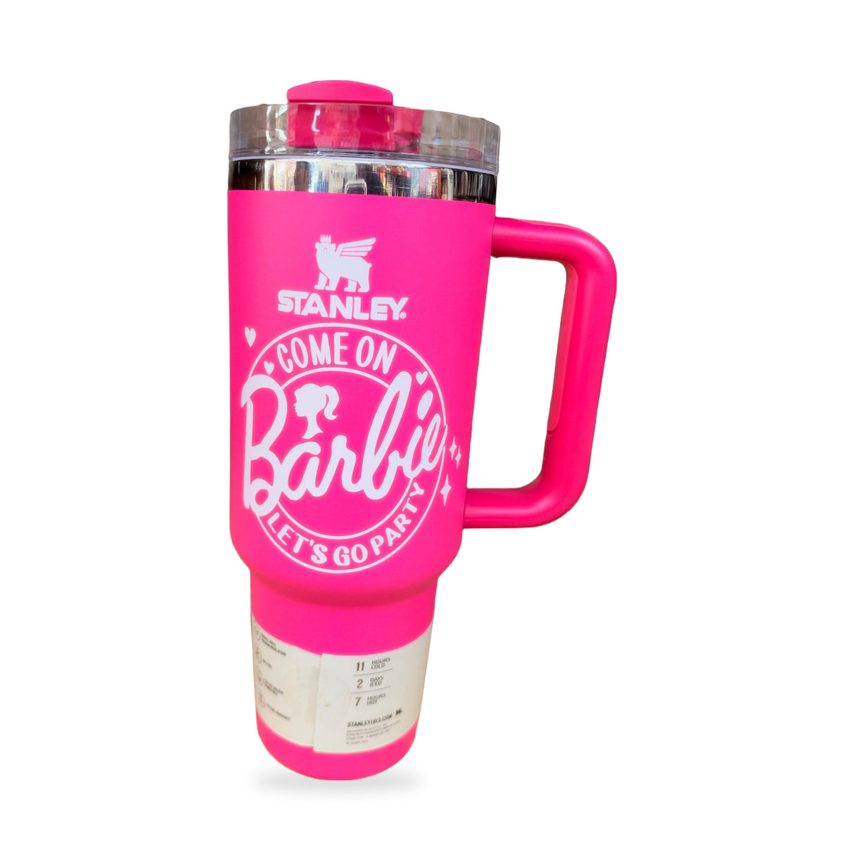 Stanley 40 oz Quencher H2.0 FlowState Tumbler — Hot Pink Barbie Let’s Go Party