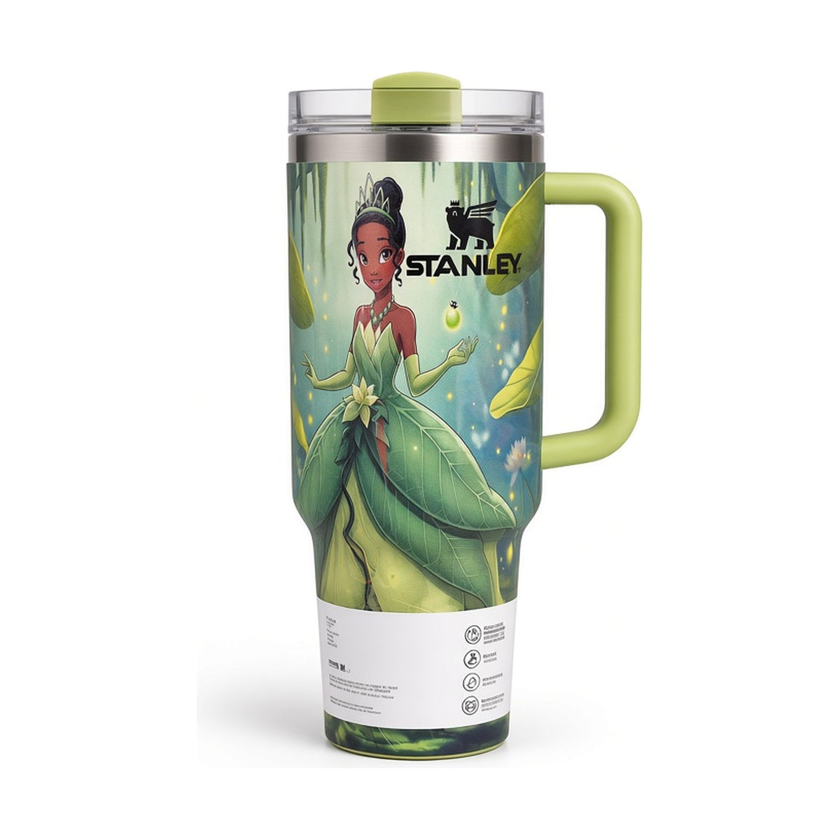 Stanley 40 oz Quencher H2.0 FlowState Tumbler — Green Princess Tiana