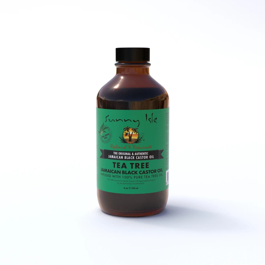 Sunny Isle Tee Tree Black Castor Oil 4Oz
