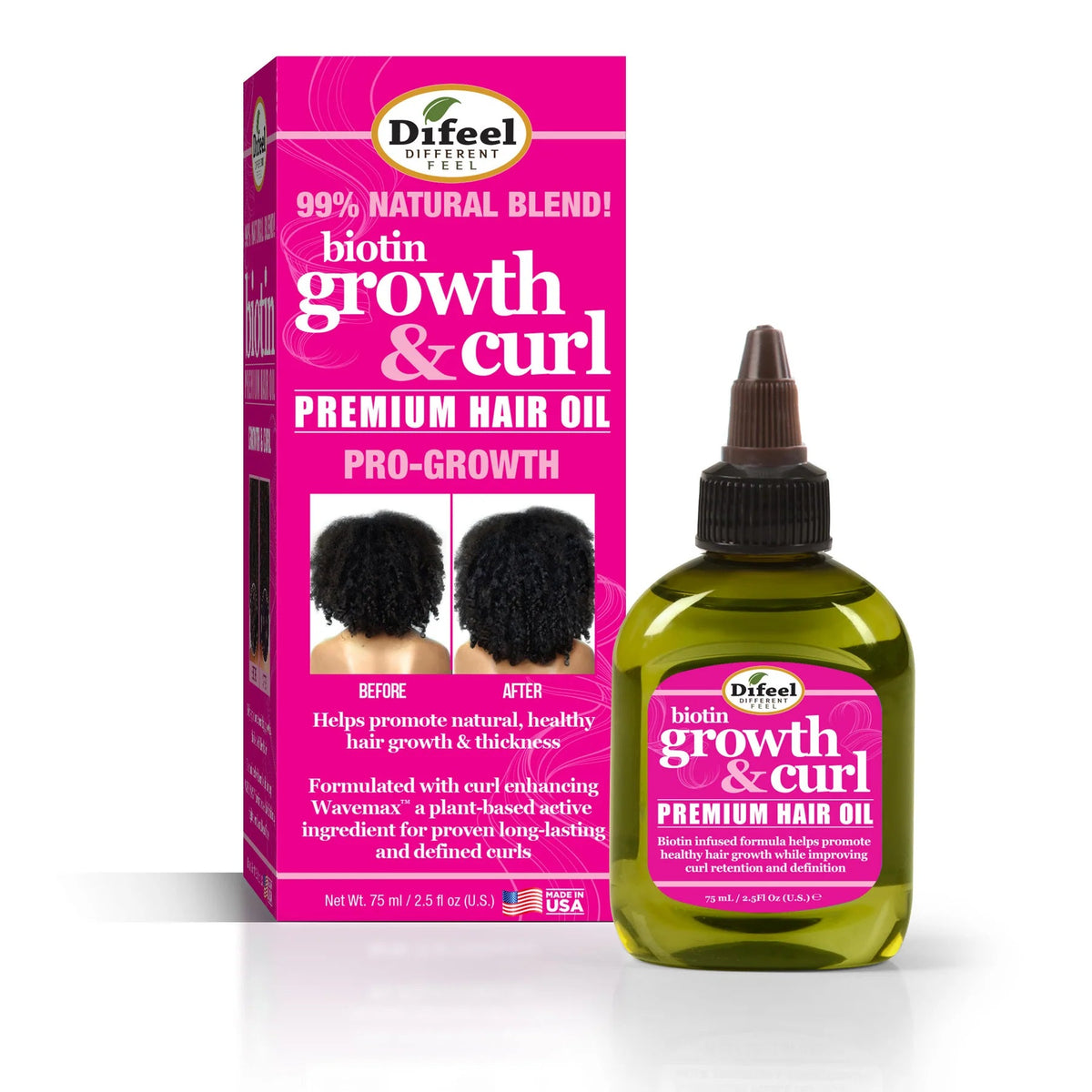 Sunflower Growth&Curl Biotin Pre.Oil 2.5Oz