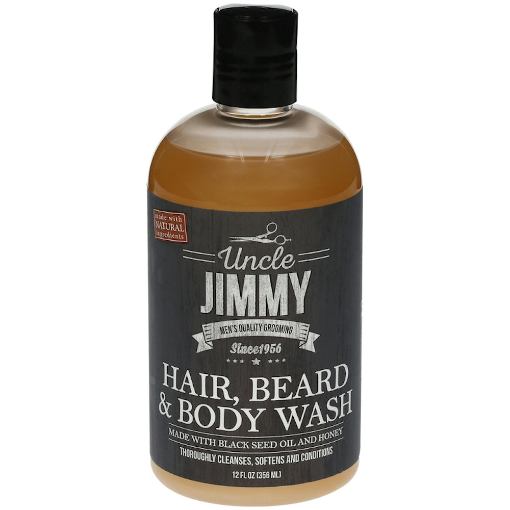 Uncle Jimmy Hair Beard Body Wash 12Oz